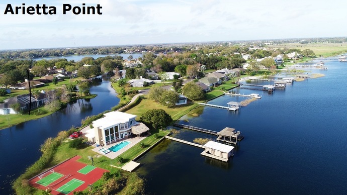 Aerial view of Auburndale, Florida