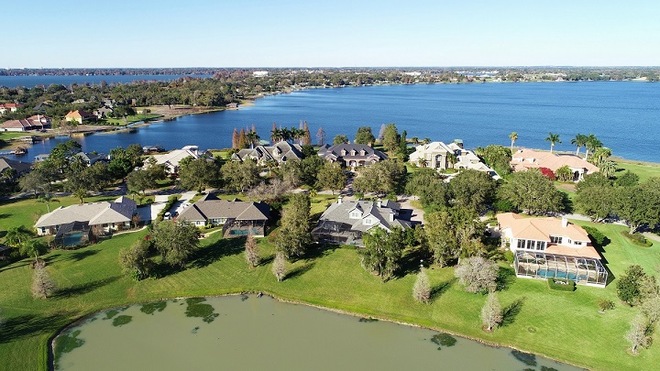 Architectural masterpiece of a premium waterfront listing in Winter Haven, FL