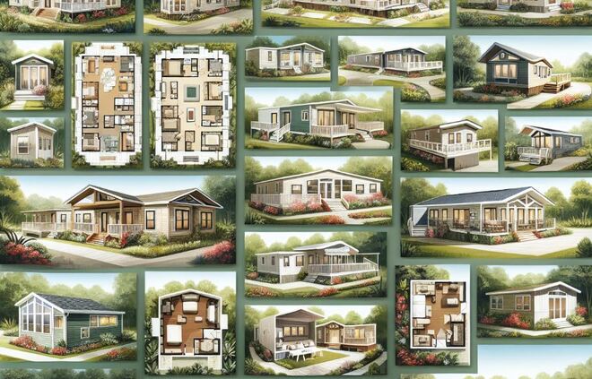 Comparison of different mobile home layouts