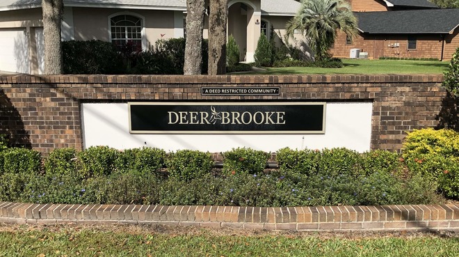 Deer Brooke Community Sign-Lakeland Fl