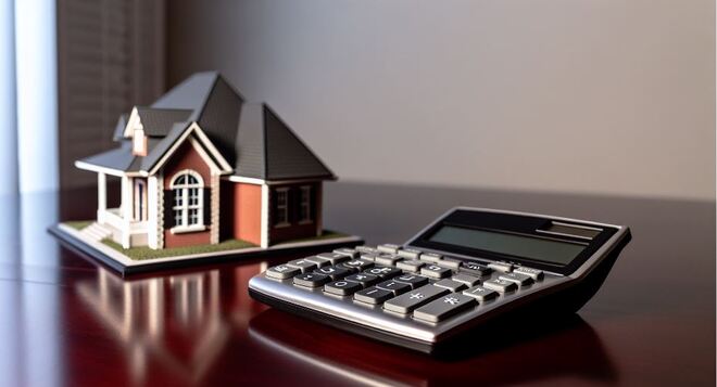 Financial calculator and house model