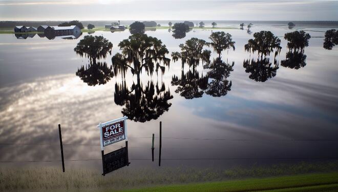 Flooded rural land for sale in Polk County, FL