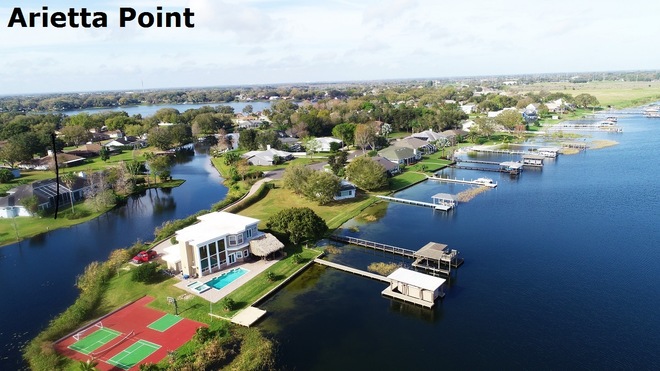 Aerial view of Polk County FL real estate