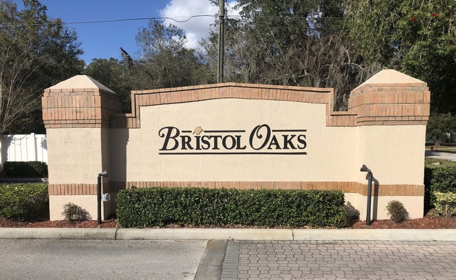 Bristol Oaks Community Sign Lakeland Fl