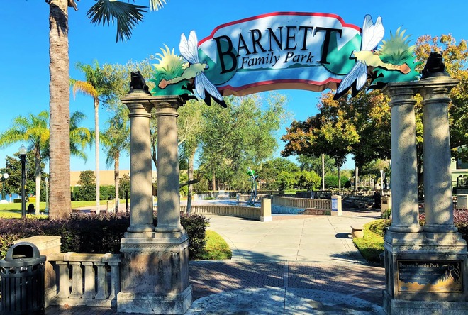 Barnett Family Park Downtown Lakeland Fl