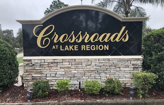 Crossroads at Lake Region Community Sign