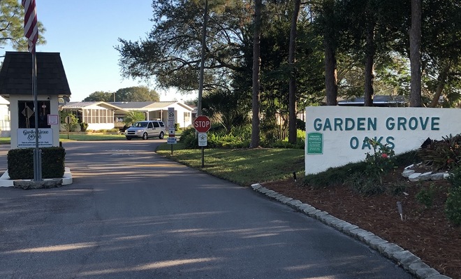 Garden Grove Oaks Entrance and Sign