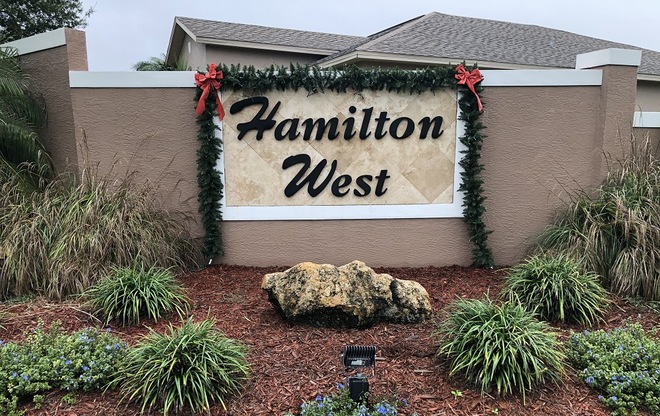 Hamilton West Community Sign