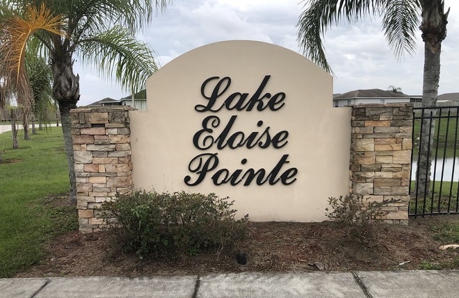 Lake Eloise Pointe Community Sign