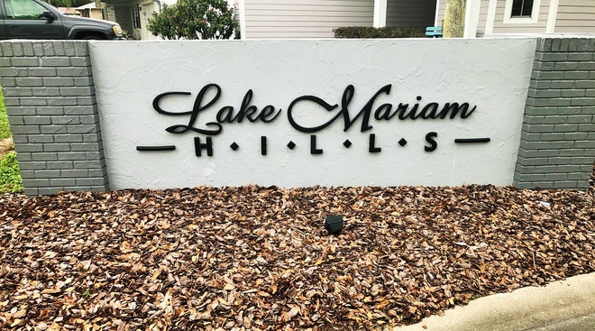 Lake Mariam Hills Community Sign