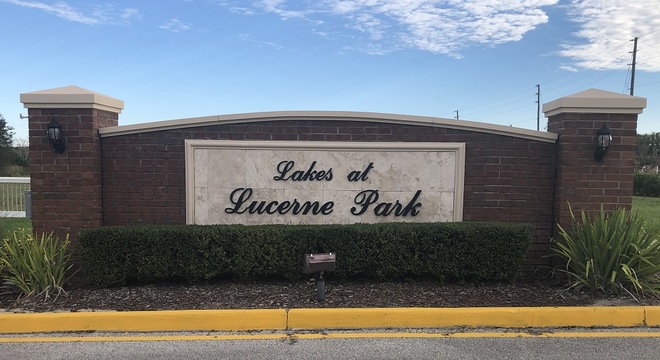 Lakes at Lucerne Park Community Sign