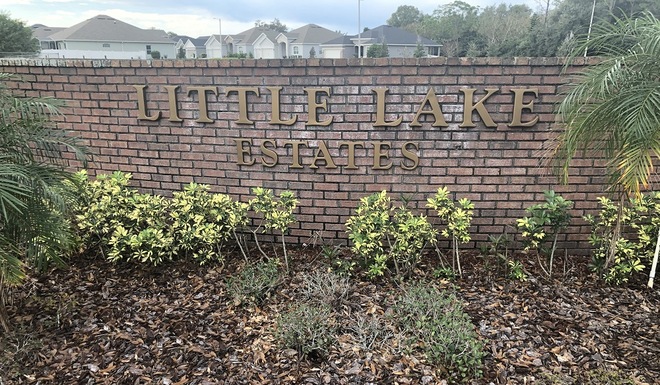 Little Lake Estates Community Sign