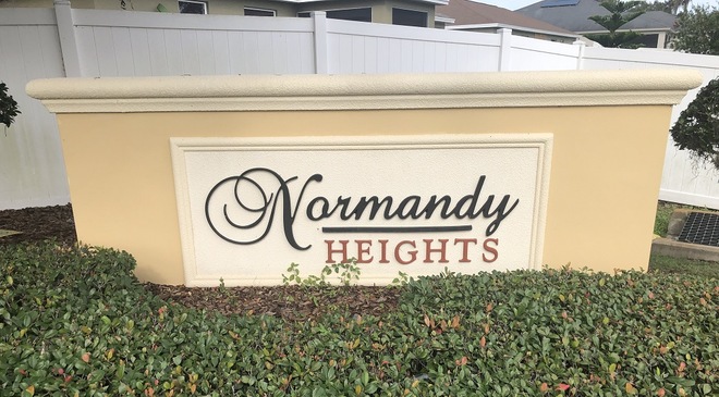 Normandy Heights Community Sign