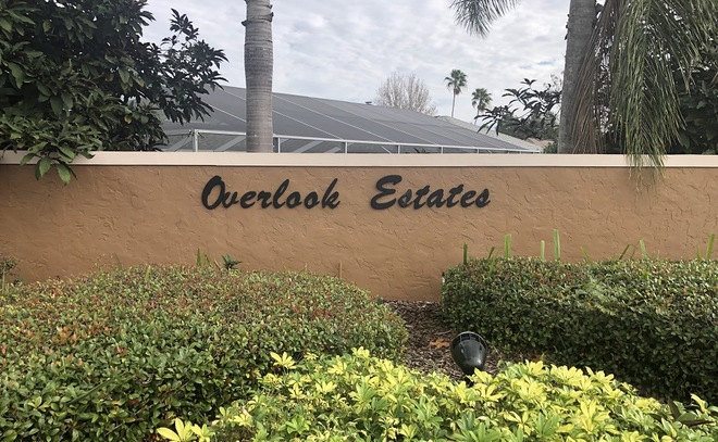 Overlook Estates Community Sign