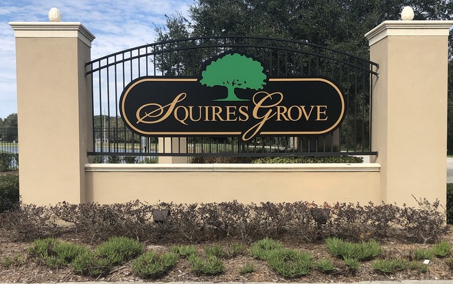 Squires Grove Community Sign