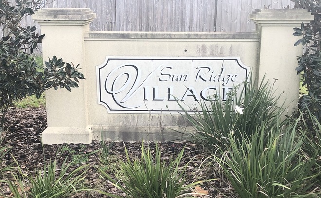 Sun Ridge Village Sign