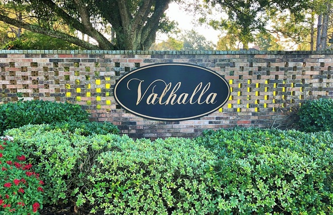 Valhalla Community Sign