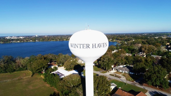 Water Tower in Winter Haven Fl