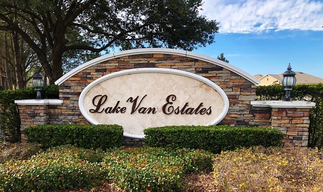 Lake Van Estates Community Sign