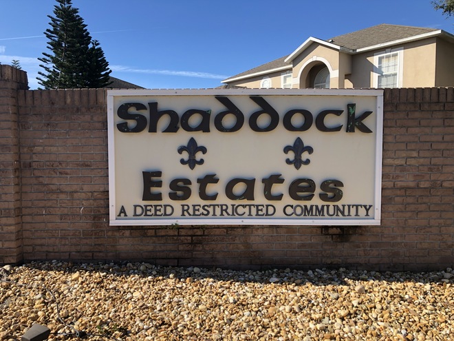 Shaddock Estates Community Sign